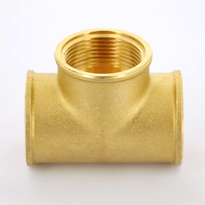 Тройник резьбовой (ВР) 1/2" латунь UNI-FITT