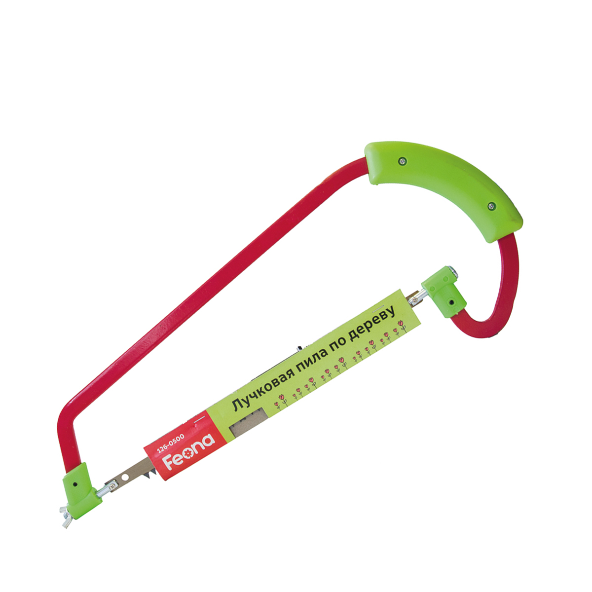 Пила лучковая по дереву 500 мм пластик. рукоятка (1/25) "feona"  126-0500