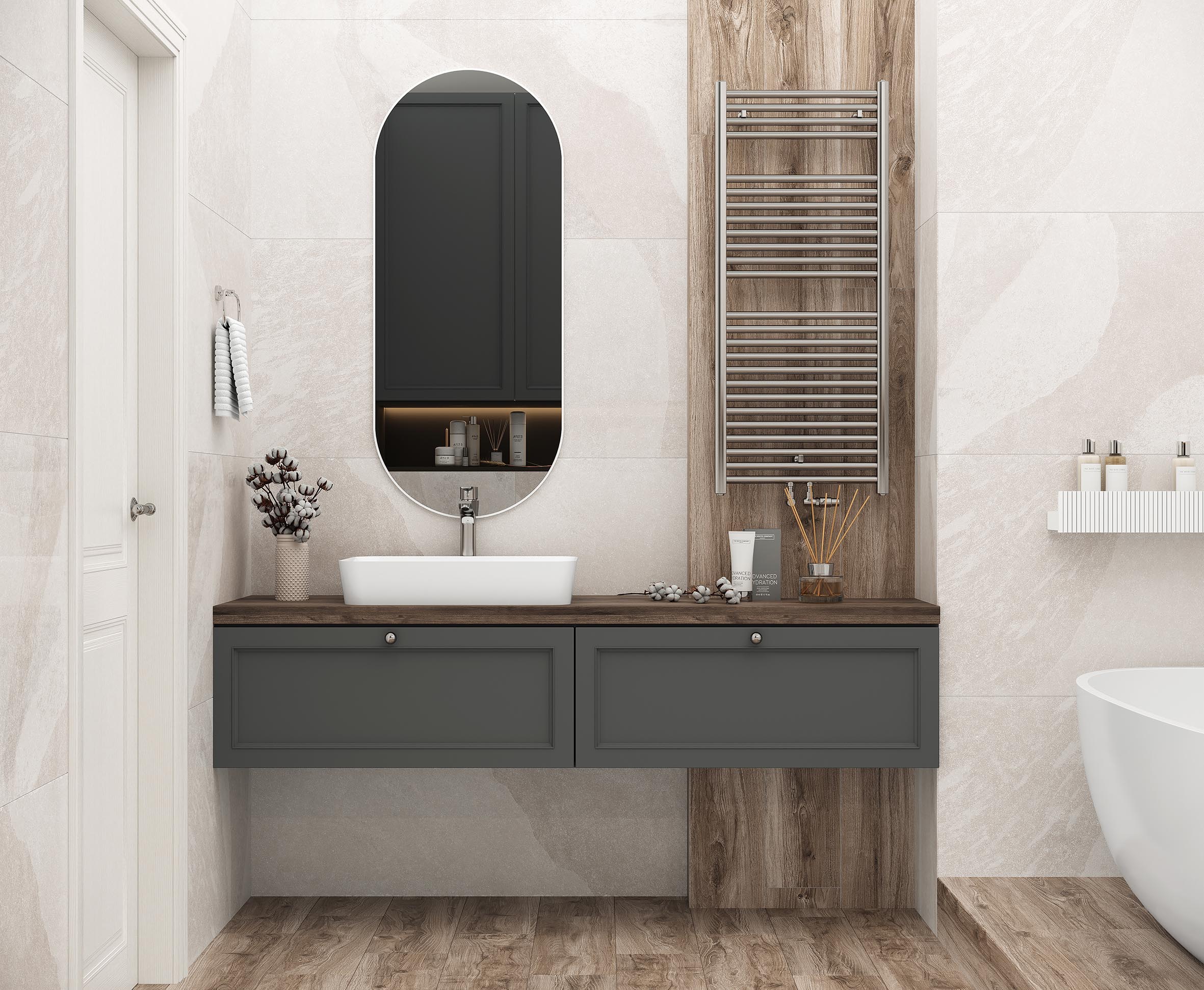 Forenza bianco керамогранит светло-серый сатинированный карвинг 60x60