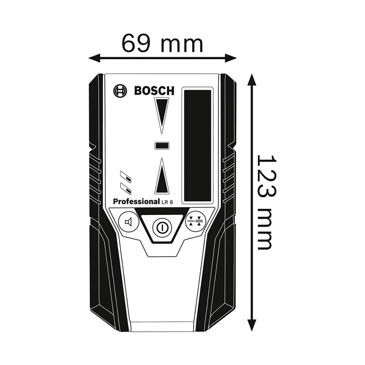 Приемник лазерного излучения Bosch LR 6, 50 м