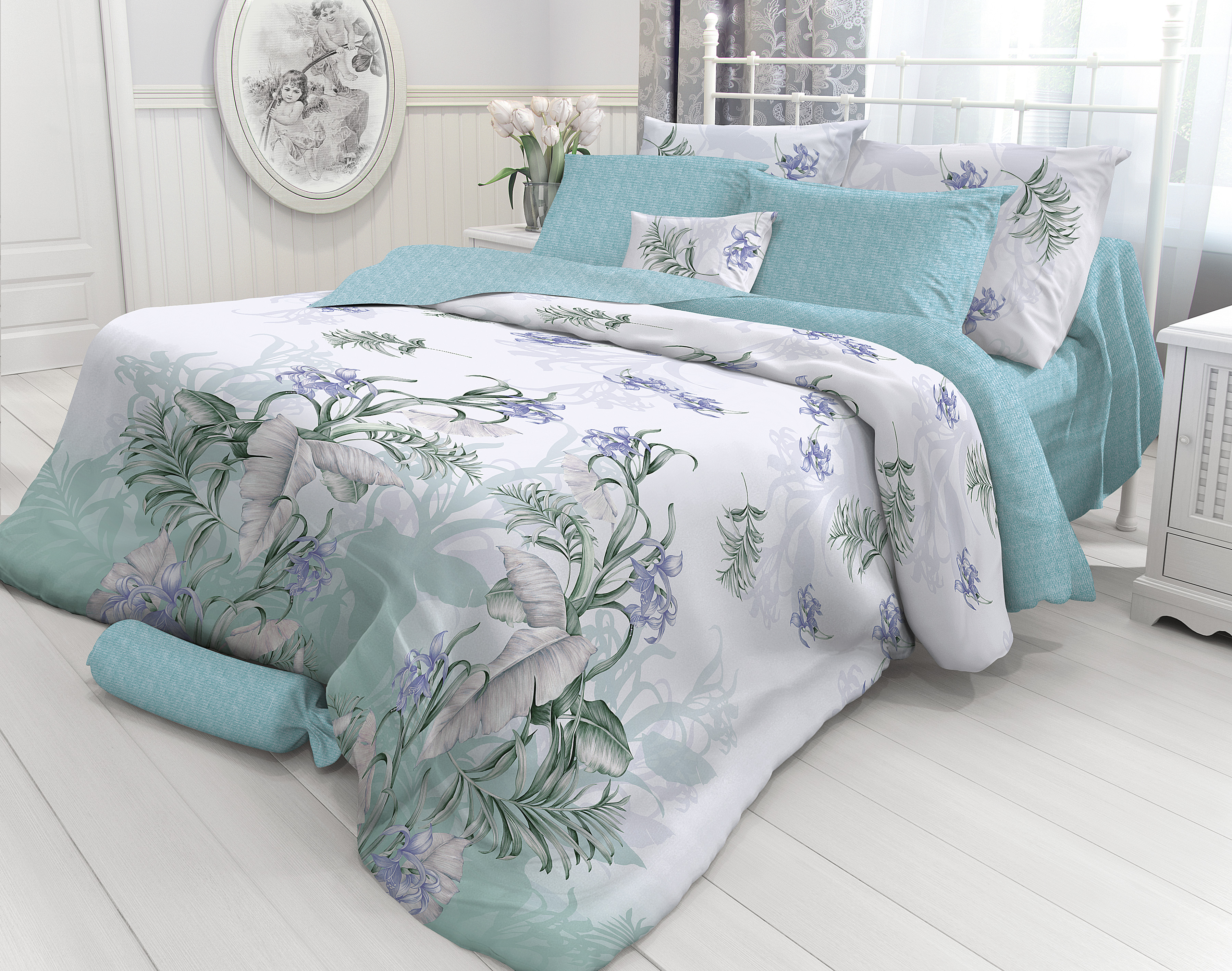 Постельное белье "verossa constante" branch 1,5 сп. (перкаль роял) (1)