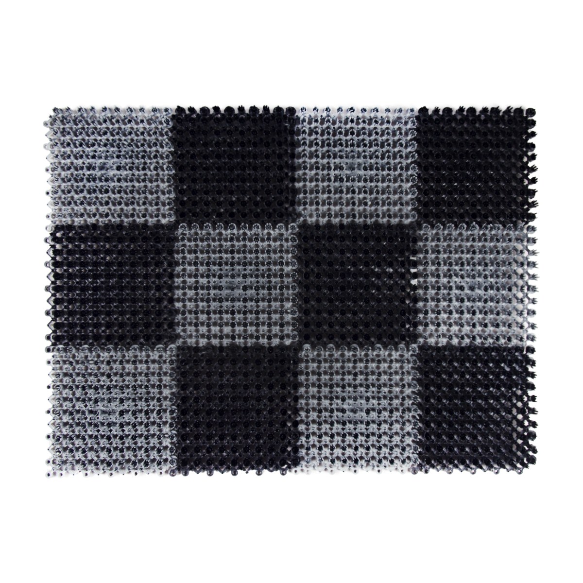 Коврик травка 42*56 см (черно-серый) (1/20) "sunstep" 71-003