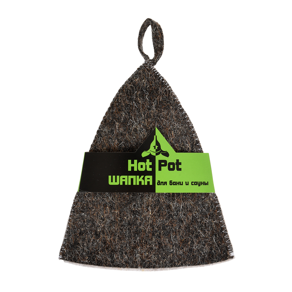 Шапка для бани и сауны "комби" (1/20) "hot pot" 42012