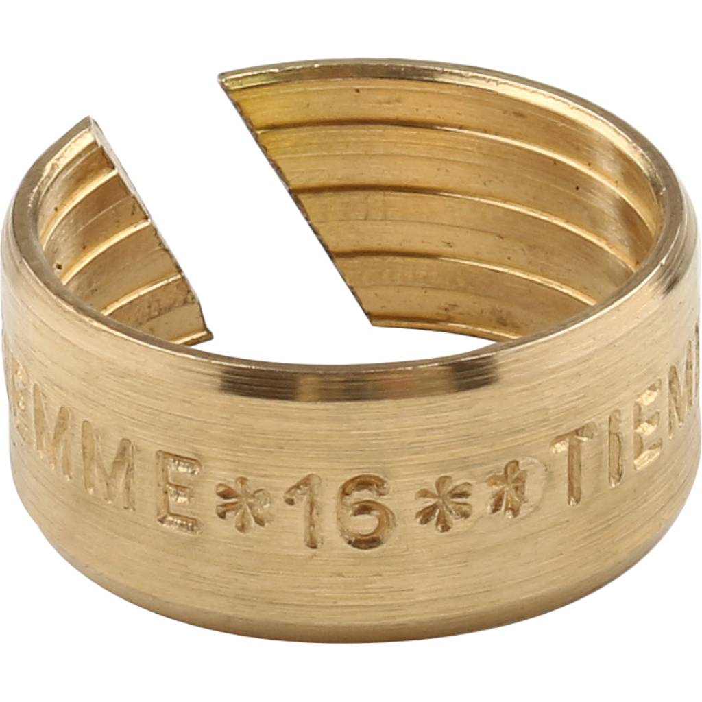 Тройник переходной 16 x 1/2" x 16 НР обжимной TIEMME для металлопластиковых труб