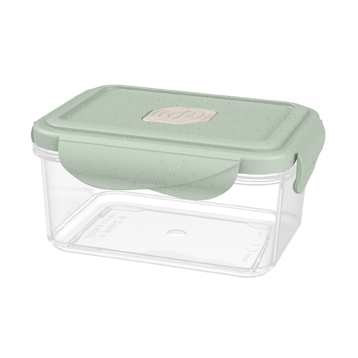Контейнер для свч и холодильника "eco style" с клапаном 0,5 л (зеленый флэк) (1/24) "бытпласт"