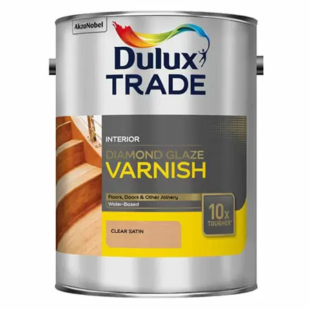 DULUX DIAMOND GLAZE лак на водной основе однокомпонентный, алмазная прочность, полуматовый (5л)