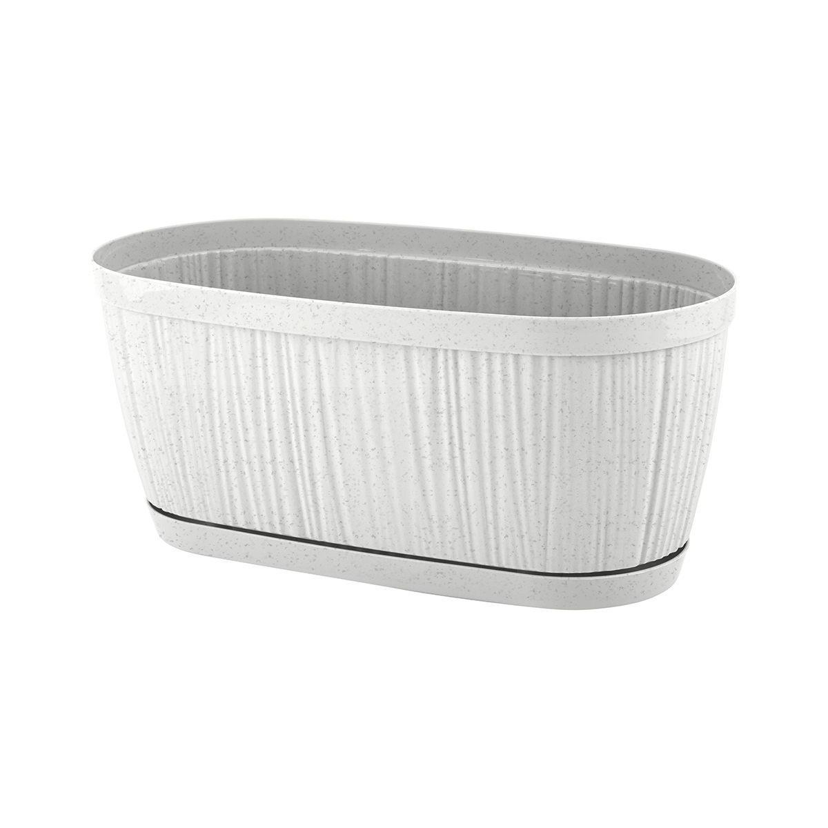 Ящик балконный с поддоном "barcelona" 27,5 см мраморный (1/18) "ingreen" ig6233мр-а1