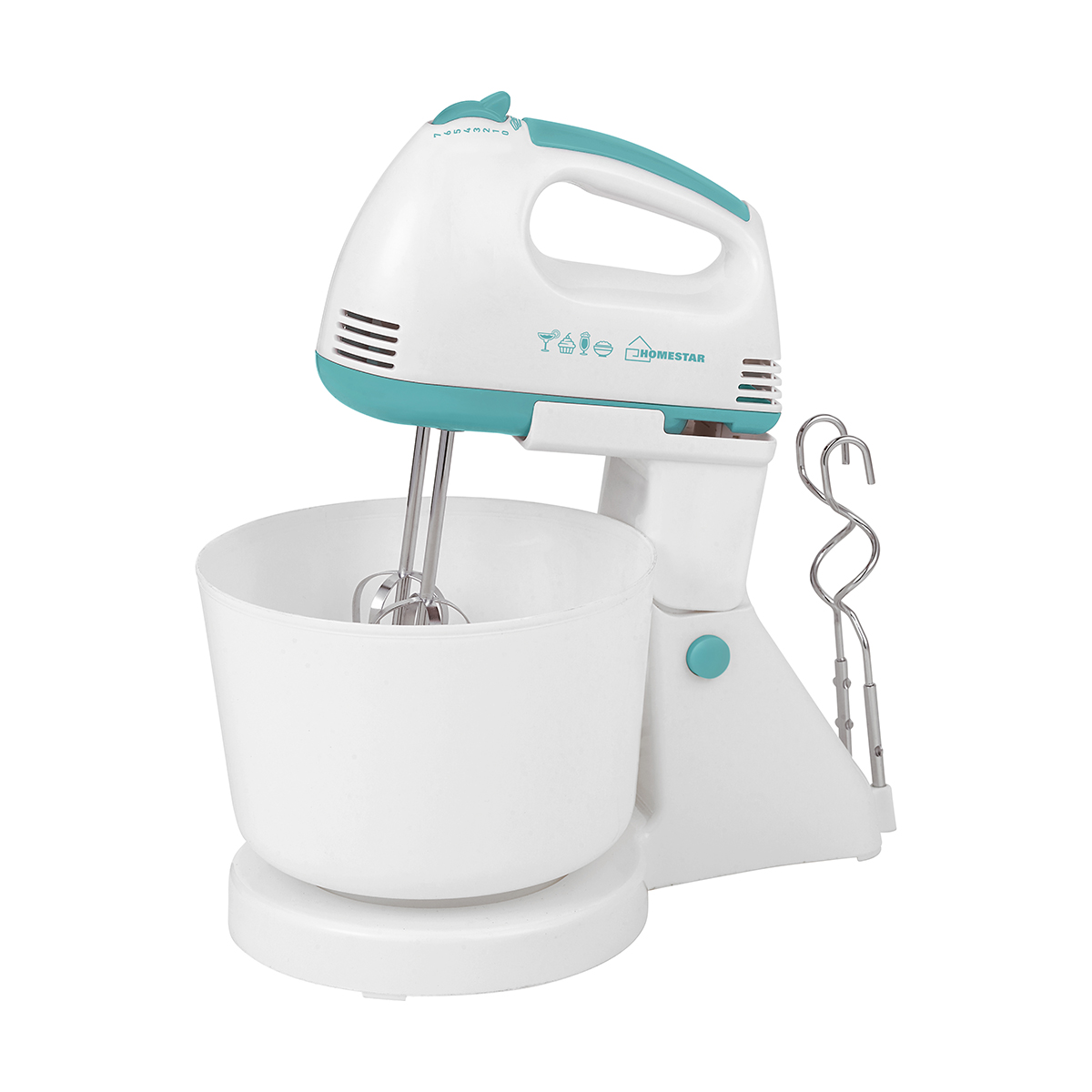 Миксер "homestar" hs-2006 с чашей 2 л, 7 скоростей, 150 вт (1/6)