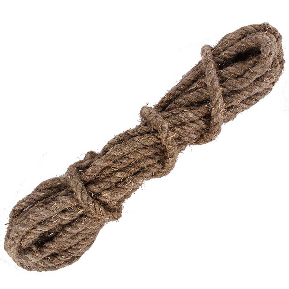 Веревка л/пеньк. крученая 2-прядная d10 мм 10 м (1/30)