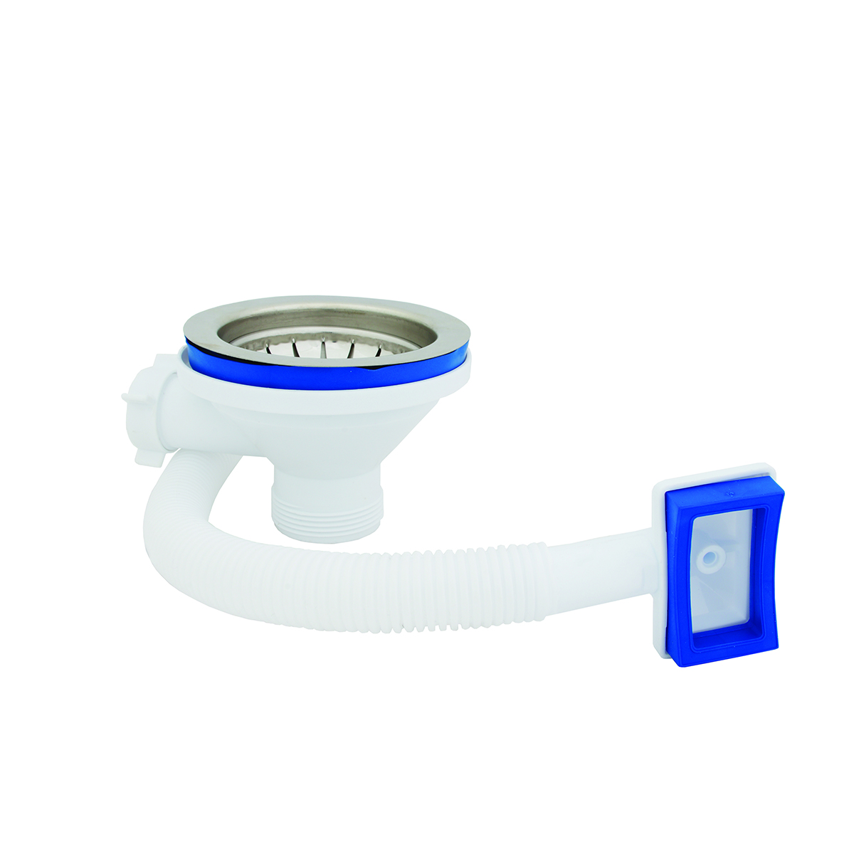 Выпуск нержав. с переливом 3 1/2" (1/45) "iddis"  011ups0i84