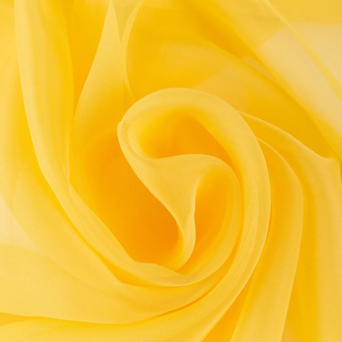 Тюль 135*150 см желтый, вуаль (1/25) "этель" 5635254