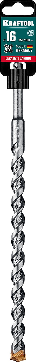 KRAFTOOL Cerazit Carbide, 16 х 300 мм, SDS-plus бур (29320-310-16)
