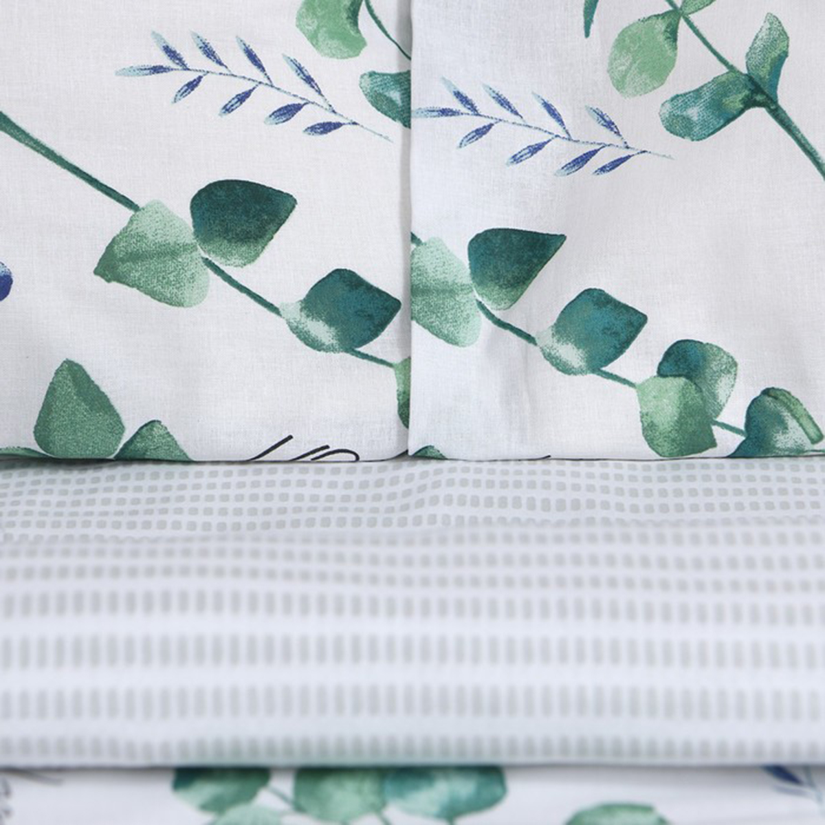 Постельное белье "этель" листья эвкалипта семейный (поплин) (1) 4746231