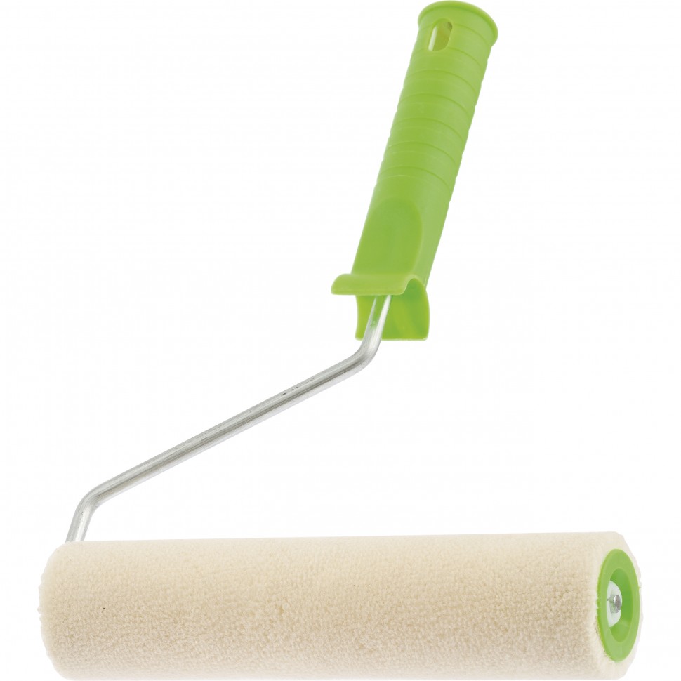 Валик "Велюр" с ручкой, 100 мм, ворс 5 мм, D 36 мм, D ручки 6 мм Сибртех (80132)