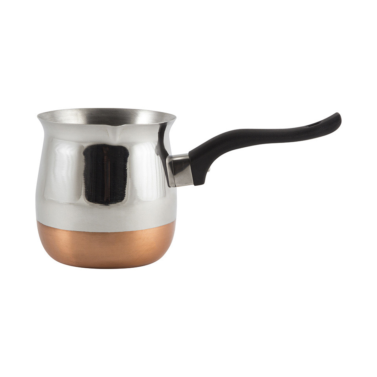 Кофеварка (турка) cw-1000c сталь, медное дно 1000 мл (1/6/24) "mallony"