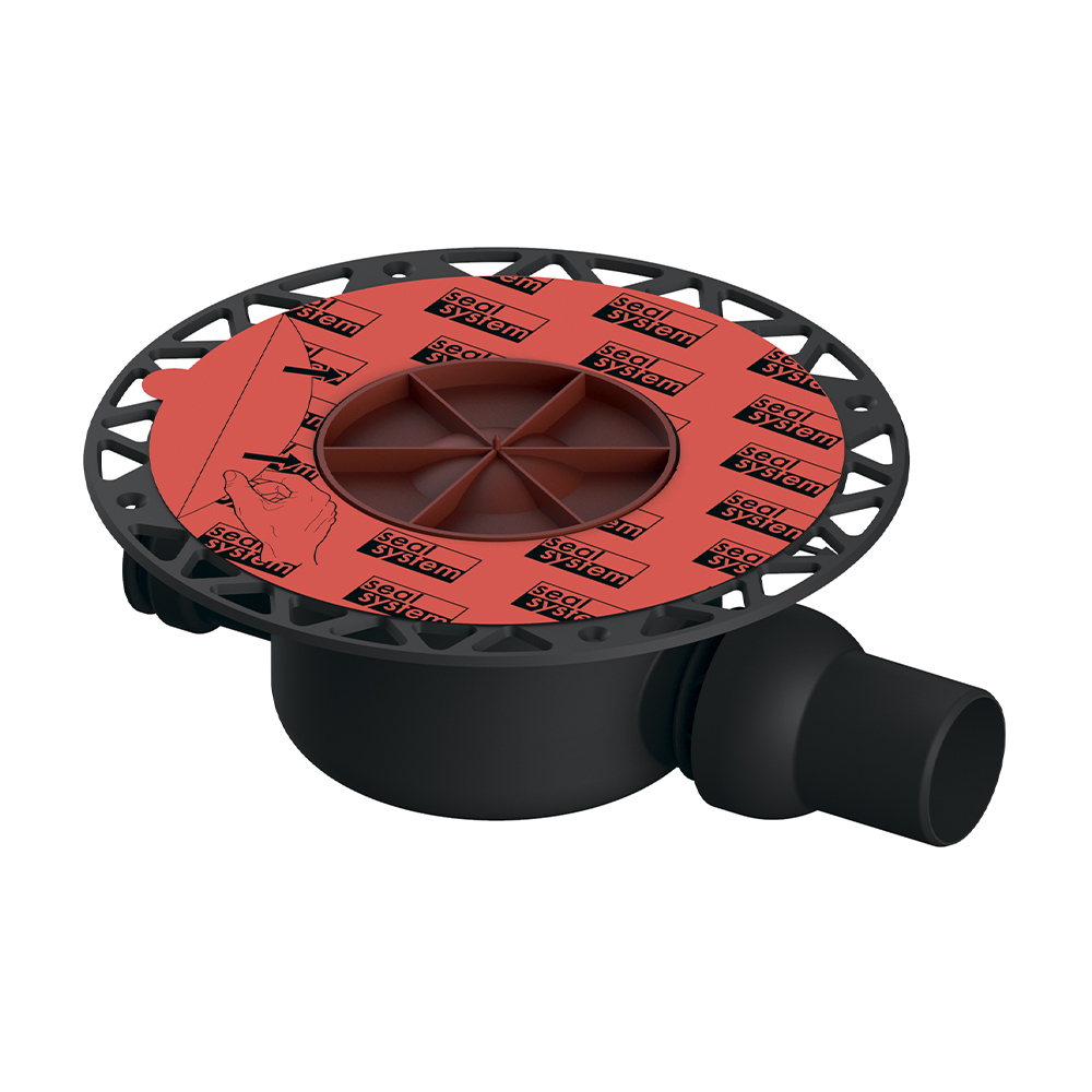 Комплект точечного трапа с сифоном DN 50 и декоративной решеткой TECE