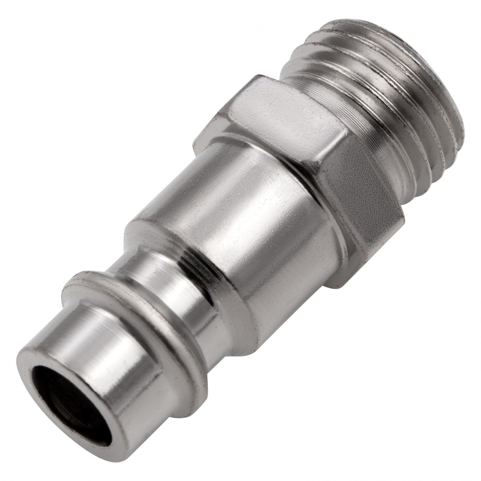 Ниппель универсальный быстросъемный ("папа"), 1/4, внешняя резьба, 2 шт, Stels (57053)