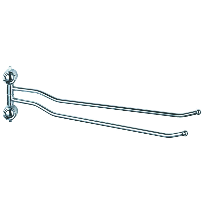 Полотенцедержатель поворотный двойной хром. (1/24) "рыжий кот" в0924