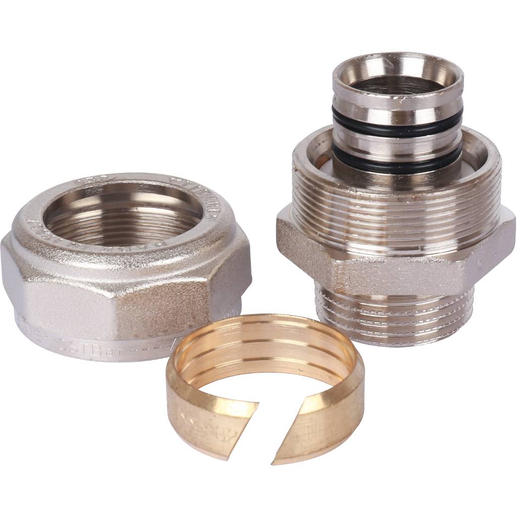 Обжимная муфта НР 32 х 1" TIEMME для металлопластиковых труб