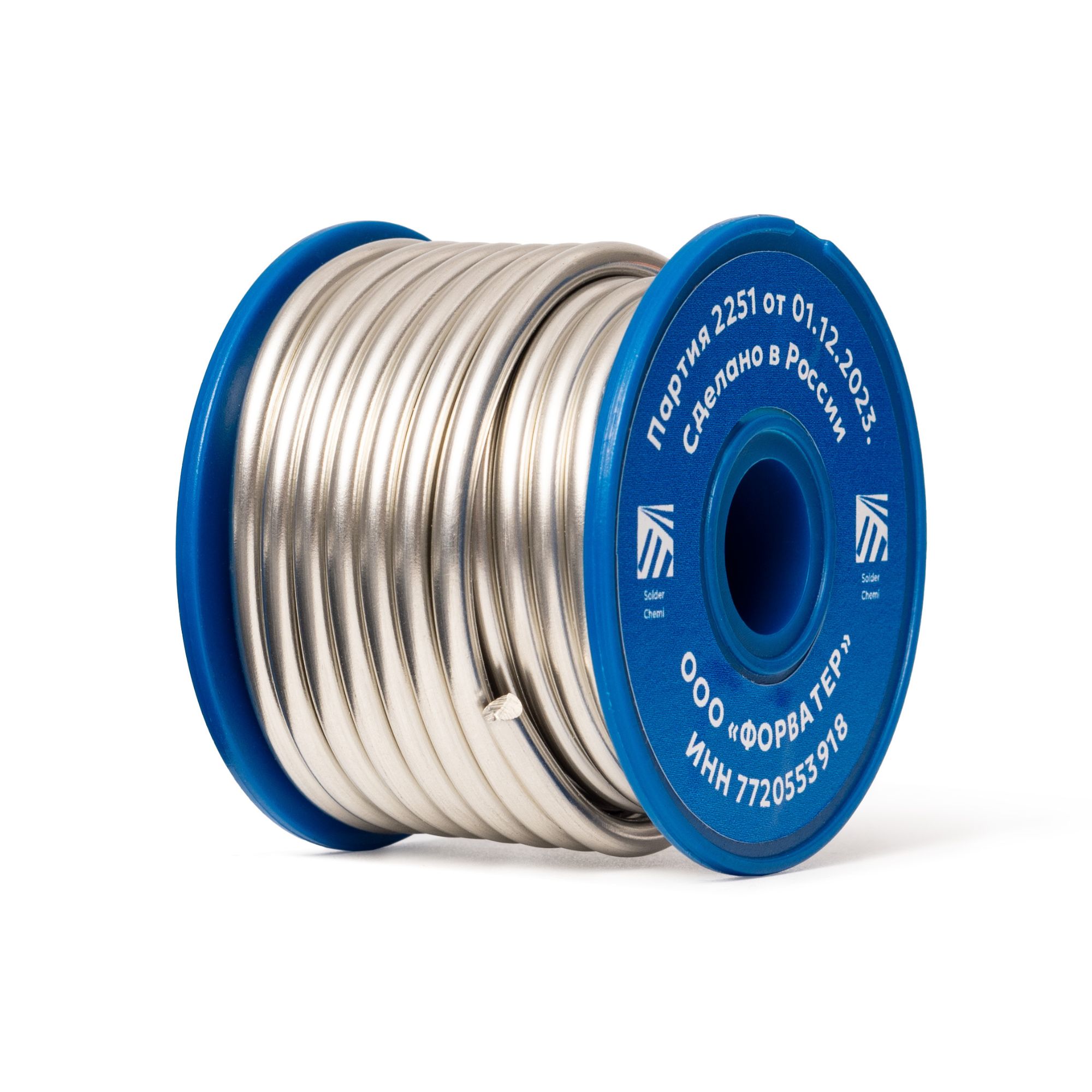 Припой для пайки меди Sn97Cu3, толщина 3.0, 250 гр., бессвинцовый, Solder Chemi (Россия)