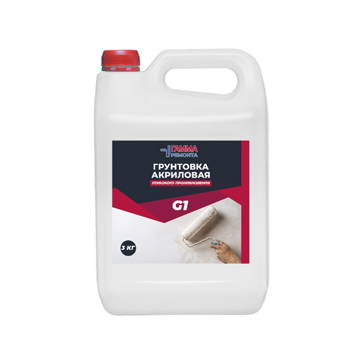 Грунтовка глубокого проник. g1  3 кг (1) "гамма ремонта"