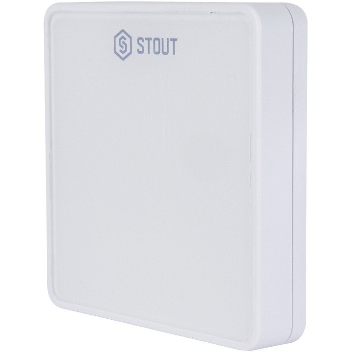 Беспроводной комнатный датчик STOUT C-8r, белый -20...+50 С STE-0101-008010