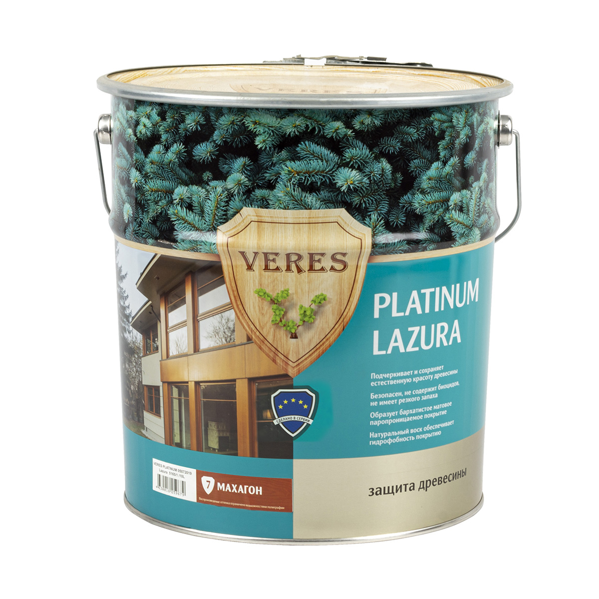 Верес платинум № 7 махагон 10 л (1) "veres"