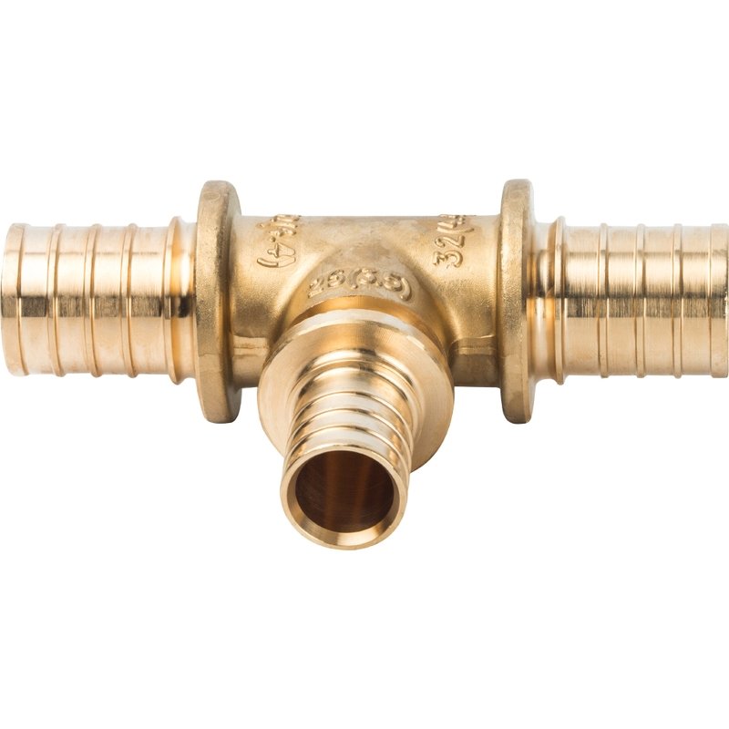 Тройник переходной 32 x 25 x 32 аксиальный для труб PE-X STOUT