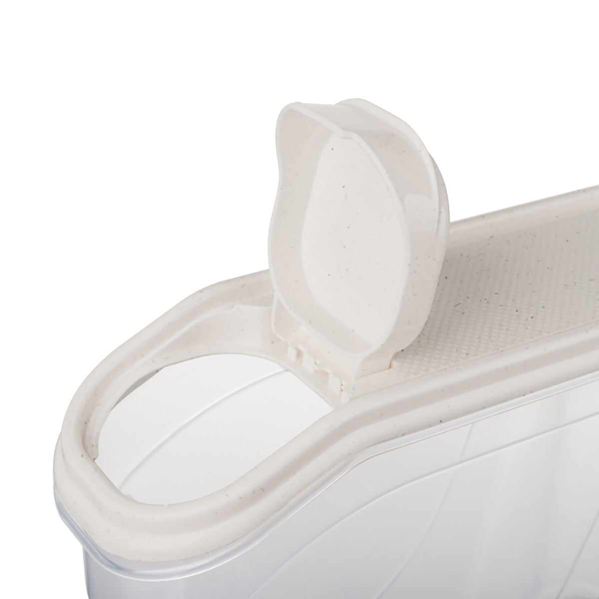 Емкость для сыпучих продуктов 1,5 л (бежевый флэк) (1/24) "бытпласт"