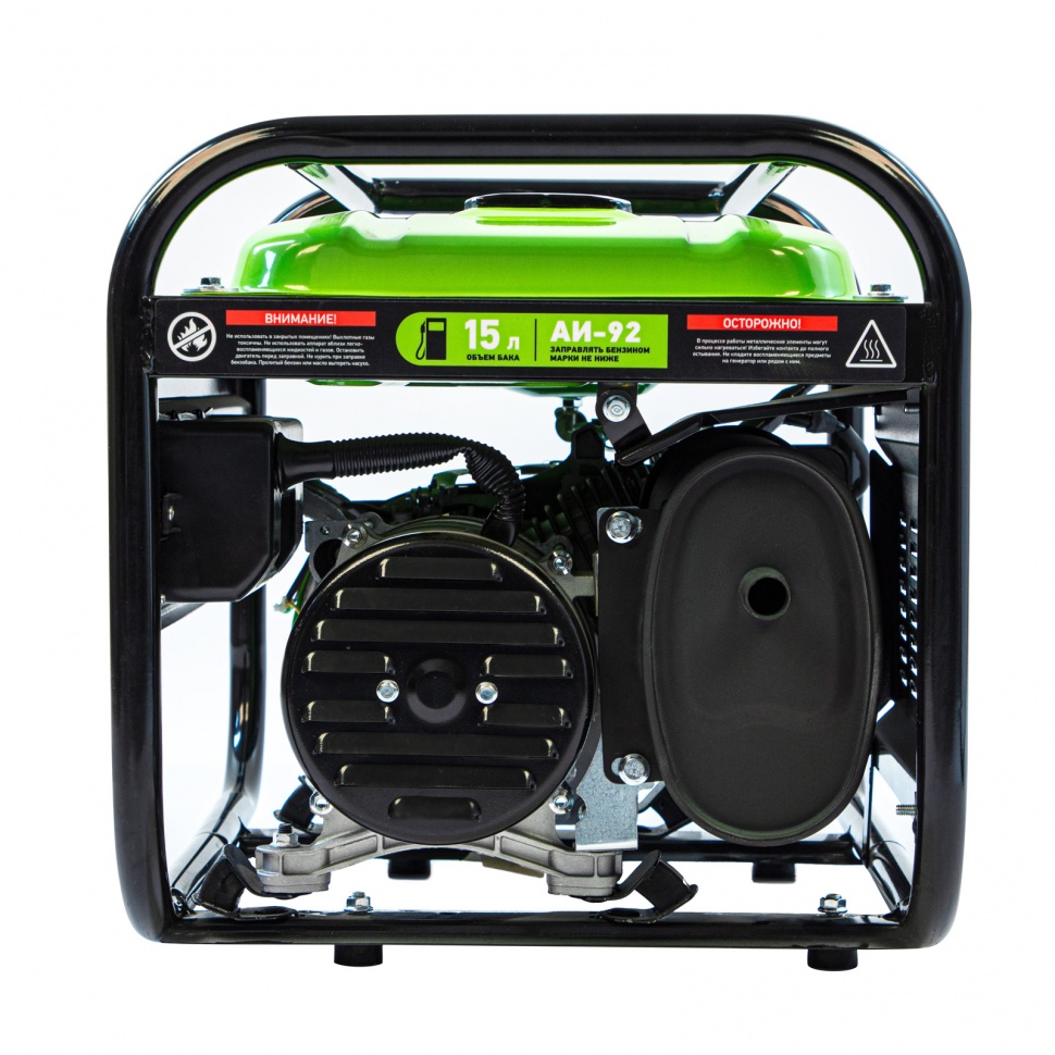 Генератор бензиновый БС-2800, 2.5 кВт, 230В, четырехтактный, 15 л, ручной стартер Сибртех (94543)