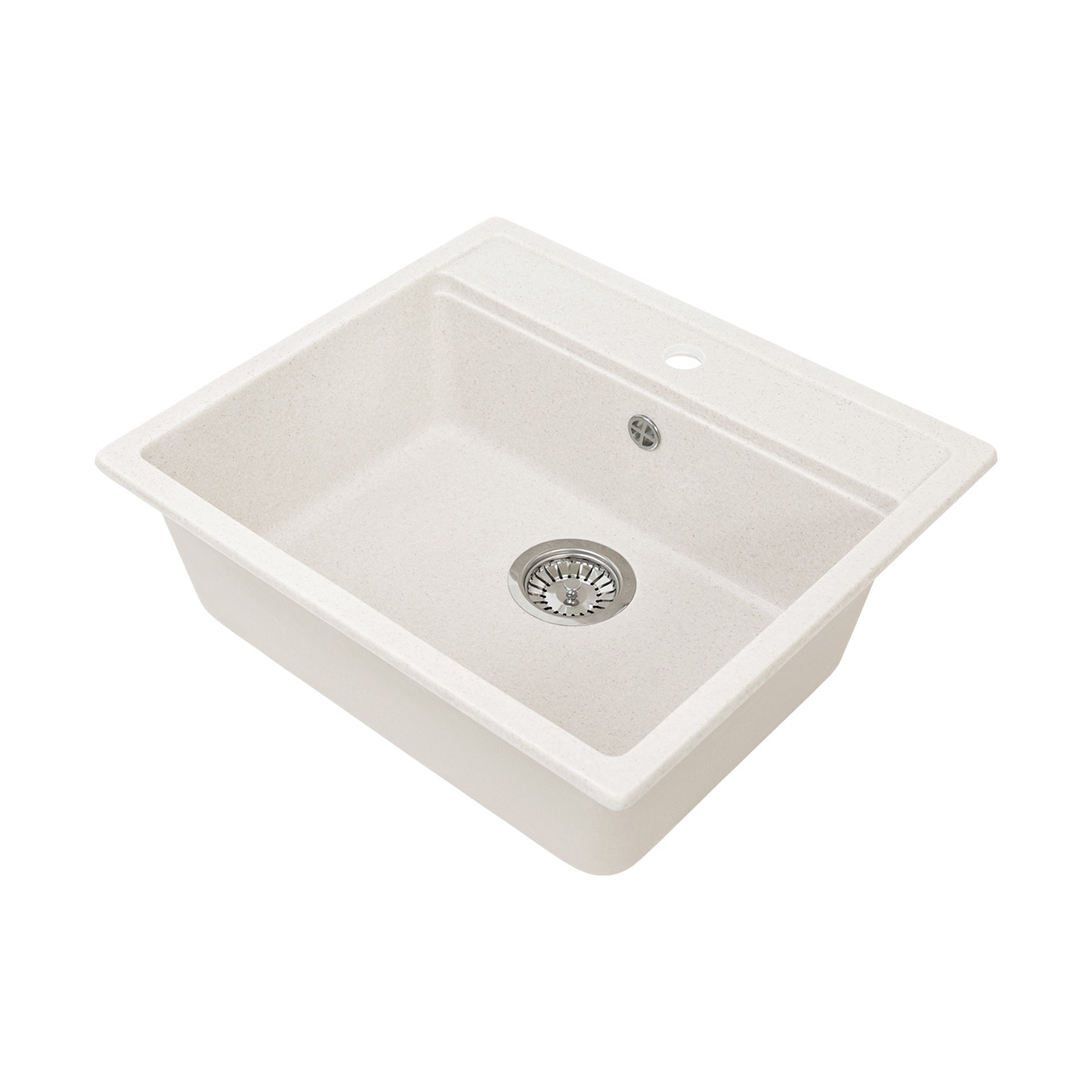 Мойка для кухни врезная искуств. камень gs-06-331 570*510 мм белая "granstones"