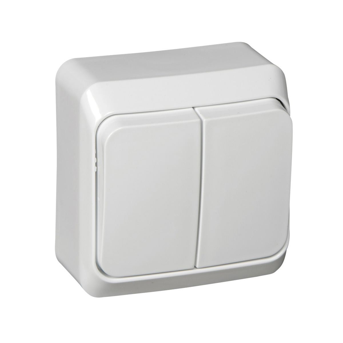 Выключатель открыт. уст. "этюд" 2-х кл. 10а, белый (1/25/200) "schneider"