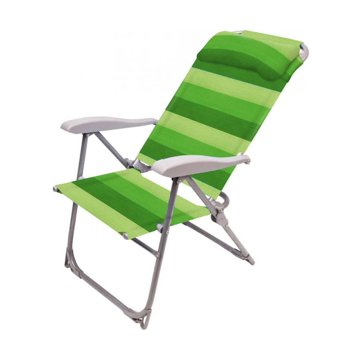 Кресло-шезлонг складное h=38 см (зеленый) (1) к2/з  "ника"
