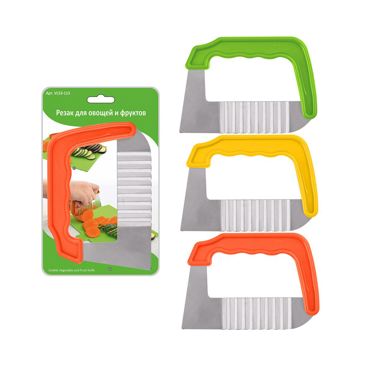 Слайсер для овощей и фруктов (12/240) "мультидом" vl53-113