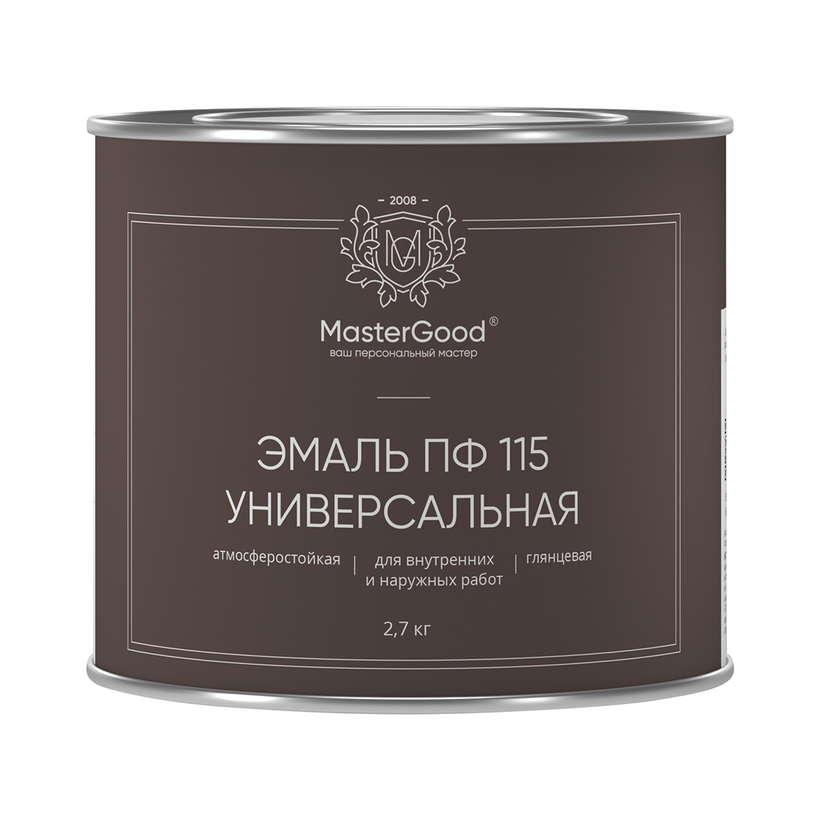 Эмаль пф-115 желтая 2,7 кг (1/6) "mastergood"