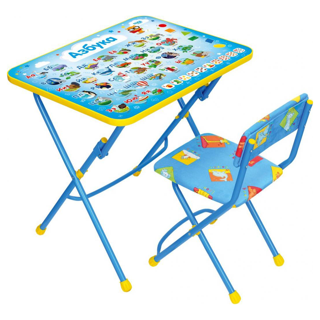 Комплект детский  "азбука"  стол + стул (мягк. сиденье)  ку1/9