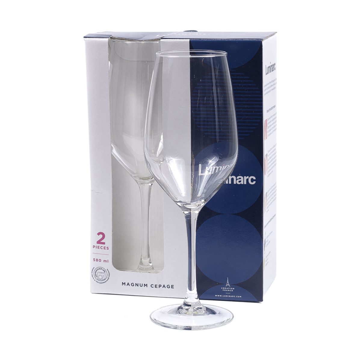 Бокал для вина "магнум селаж" 580 мл (набор 2 шт.) (1/6) "luminarc"