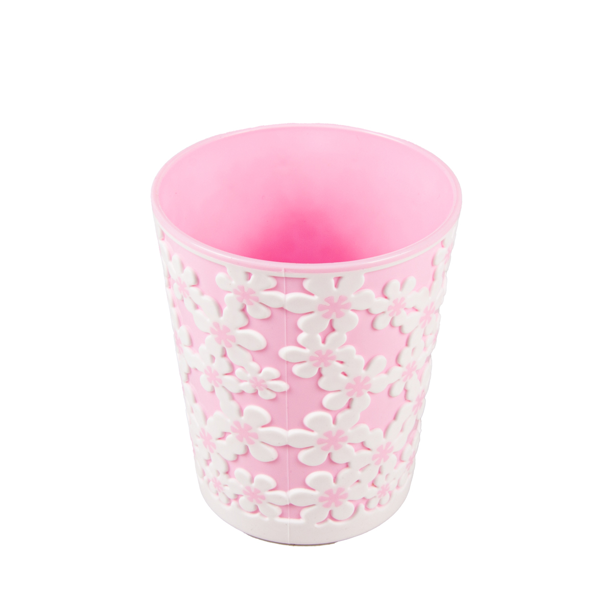 Стакан для ванной комнаты "дольче вита" с разделителями, бело-розовый (1/20) "альтернатива" м4714