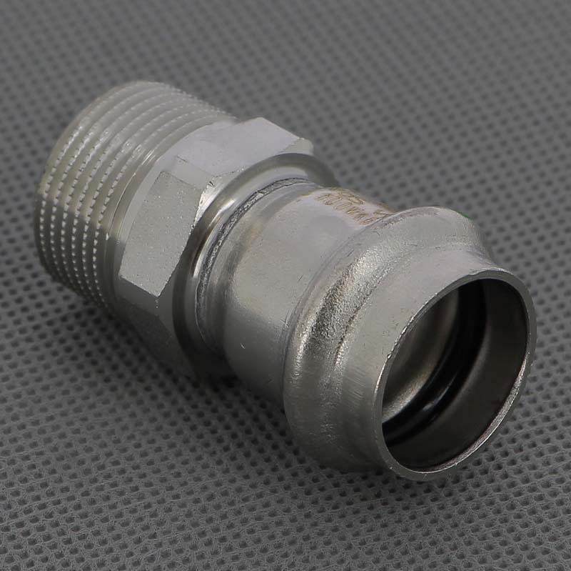 Муфта пресс-Н 22х3/4" нержавеющая сталь Sanpress Inox VIEGA