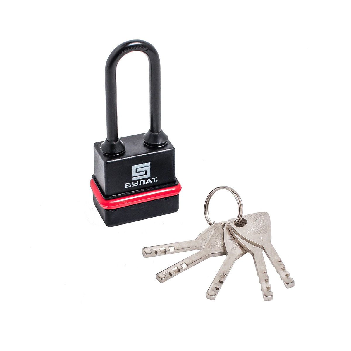 Замок навесной всепогодный вс 3-н45-01 пл 6 мм (5 ключей) (1/6/72) "булат"