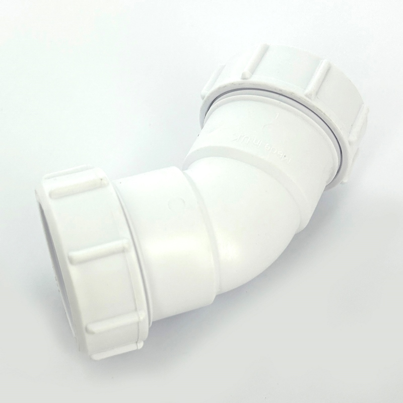 Отвод McALPINE на 135 (гайка-гайка) 40х40 мм, компрес.