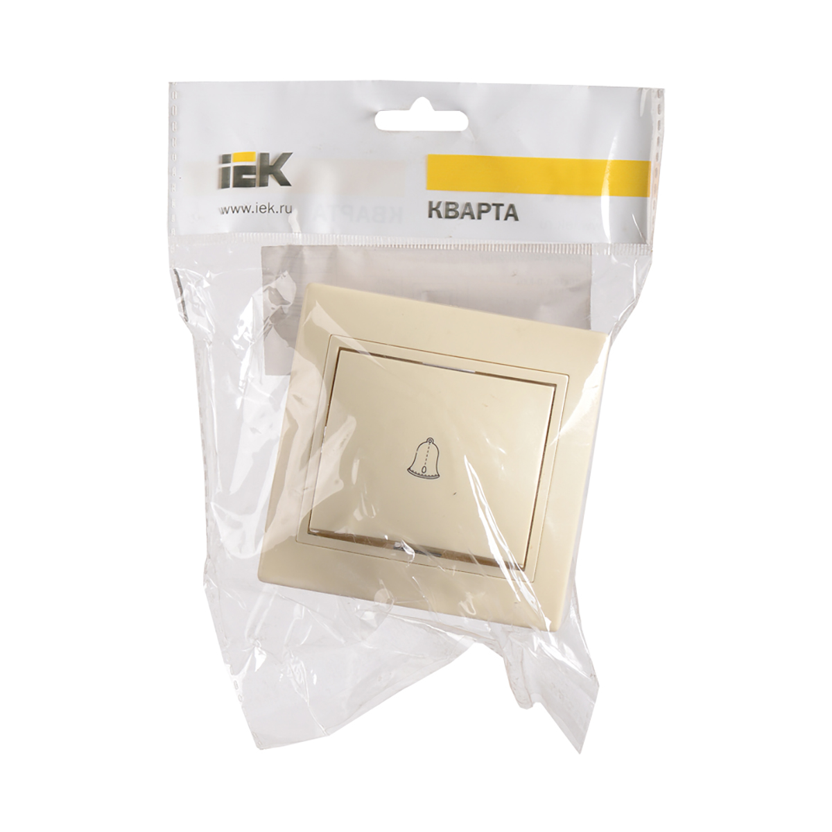 Выключатель "кварта" 1 кл. вск10-1-0-ккм, 10а, кремовый (1/10/200) "iek"