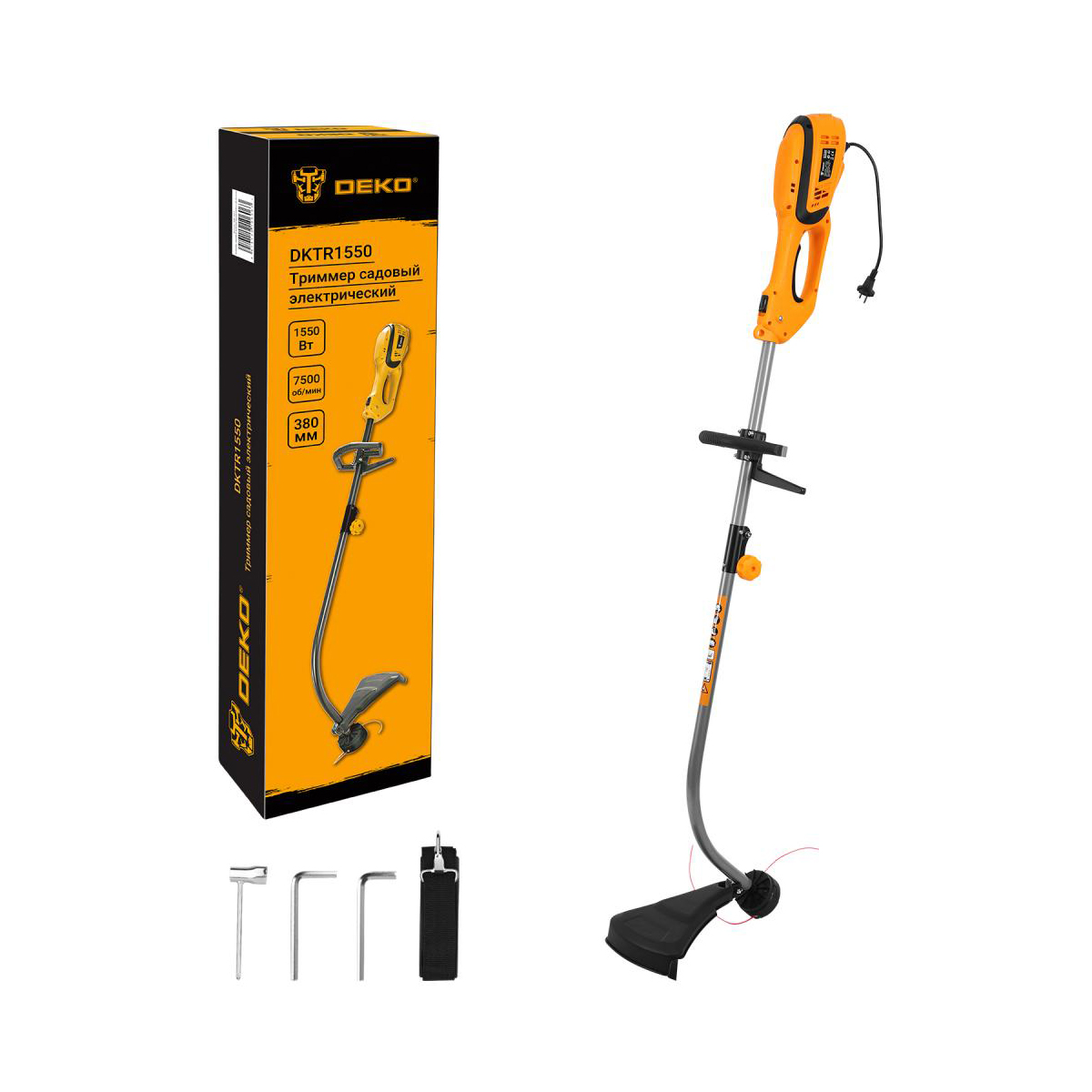 Триммер электрич. dktr1550  1550 вт (1) "deko" 065-1211