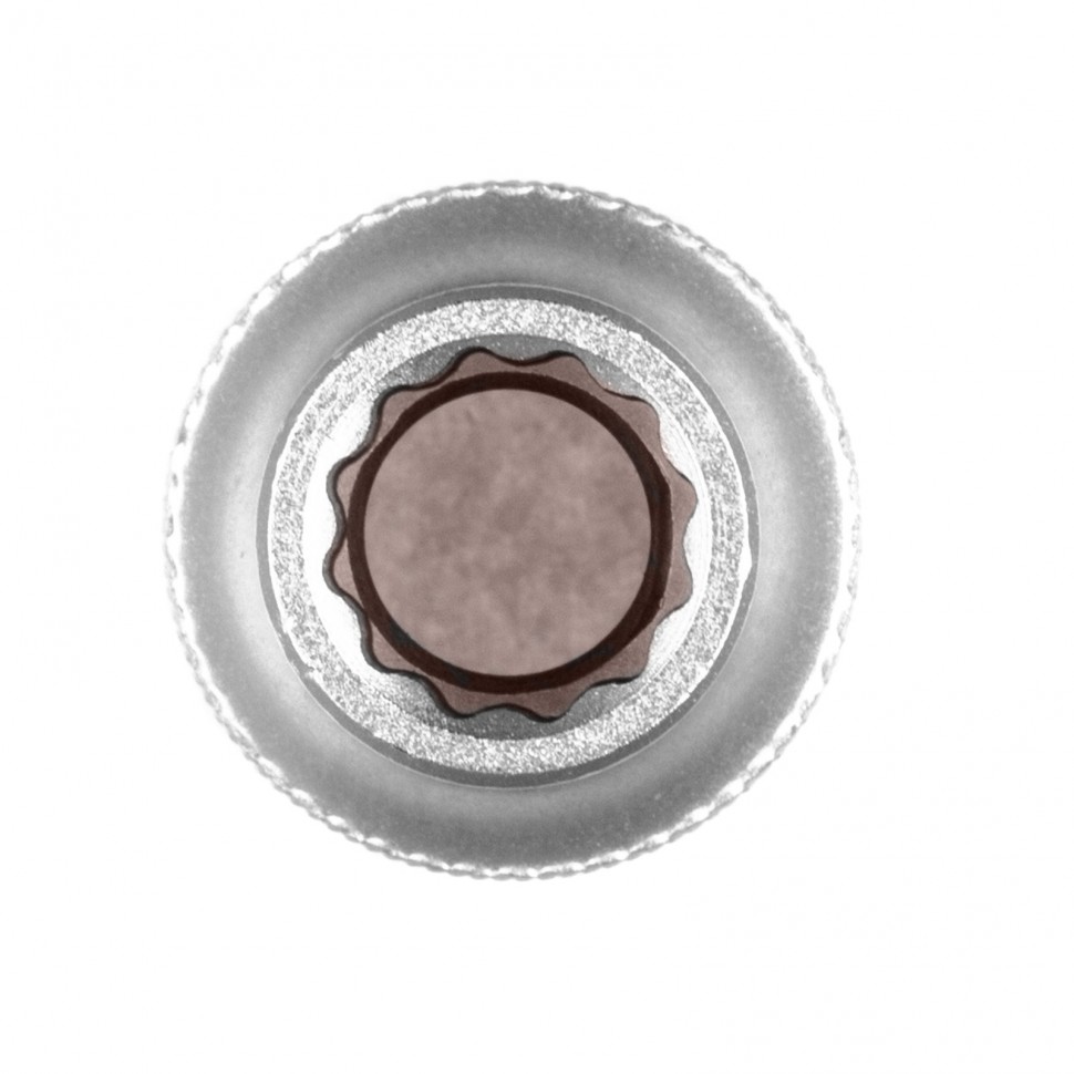 Головка торцевая, 13 мм, двенадцатигранная, CrV, под квадрат 1/2, хромированная Stels (13657)