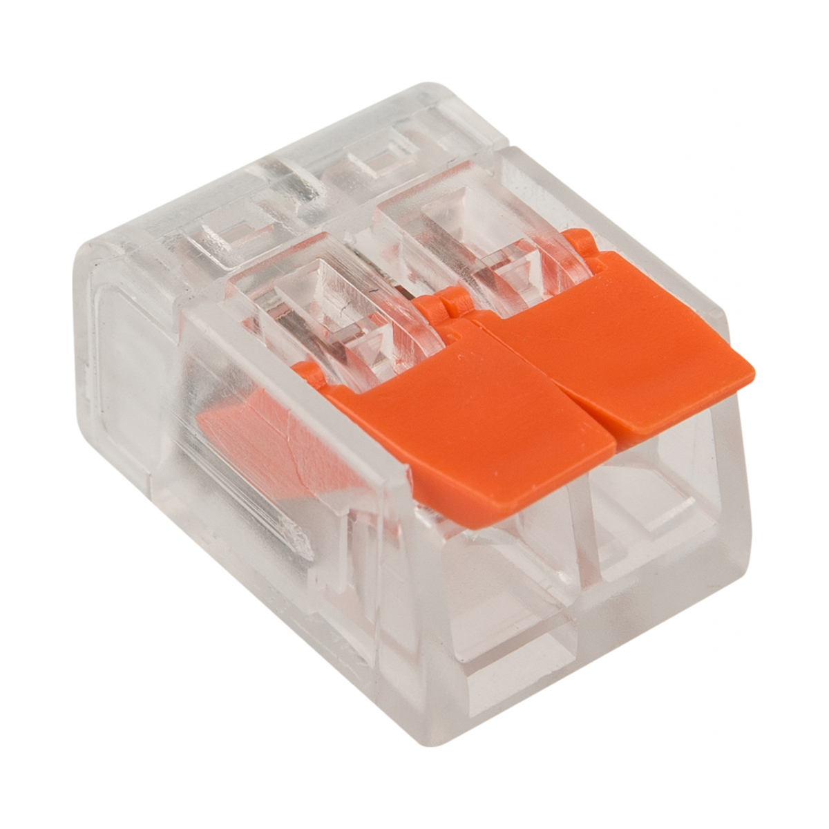 Клеммы универс. компакт. смк 221-412  до 4 мм², 2-проводные упак. 20 шт. (1/10) "rexant" 07-5202-20