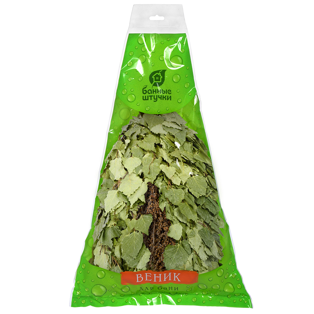 Веник для бани и сауны березовый с полынью (1/25) "банные штучки" 32107