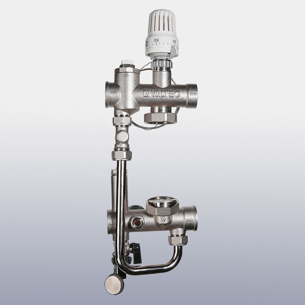 Насосно-смесительный узел 1" VALTEC VALMIX 200 мм, 130 мм