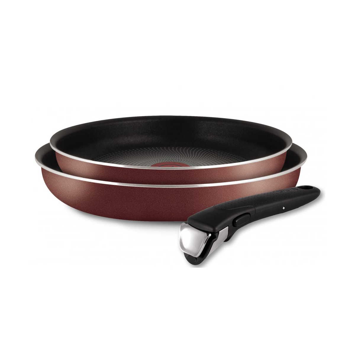 Набор сковород "ingenio red" (24 см 28 см, съемн. ручка) (1/6) "tefal"  04175820