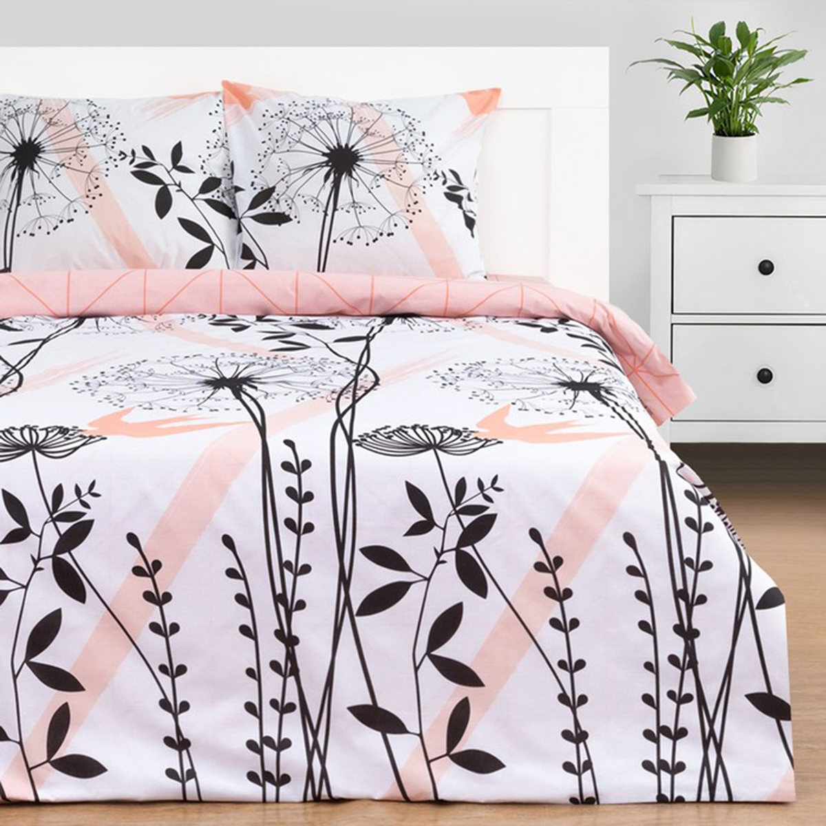 Постельное белье "этель" одуванчик 2 сп. (поплин) (1) 5418230