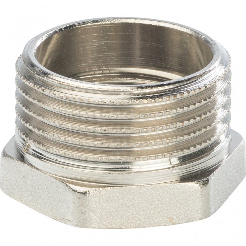 Футорка редукционная НВ 1" x 3/4" никель STOUT